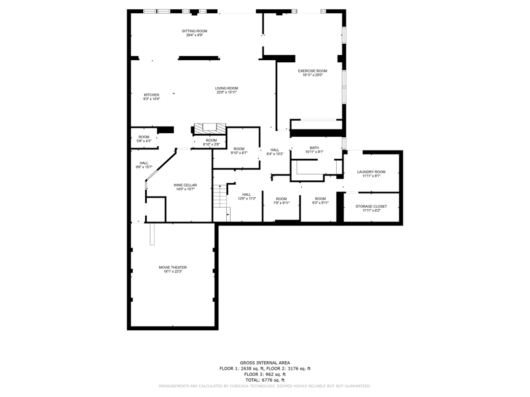 Entertainer's Delight floor plan — 1st floor 3780 casaroga drive cumming
