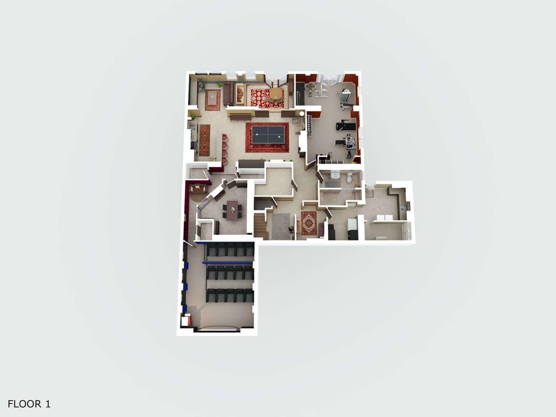 Entertainer's Delight floor plan — 021 3780 casaroga terrace level