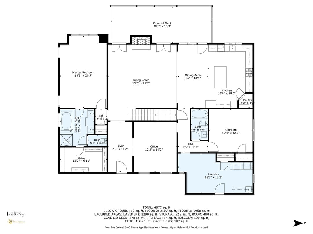 Custom-Built Lake Oasis floor plan — Main Level