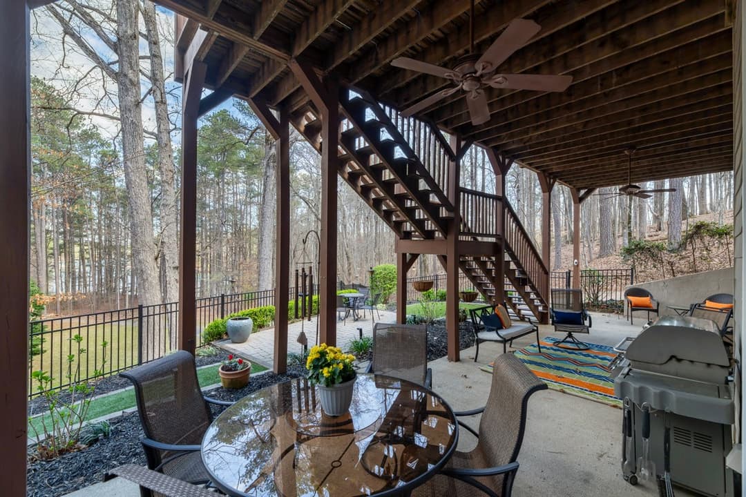 03 Terrace Patio and Backyard 1868 Buford Dam Rd at 1868 buford dam