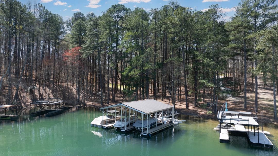 90 Dock and Cove 1868 Buford Dam Rd Drone at 1868 buford dam