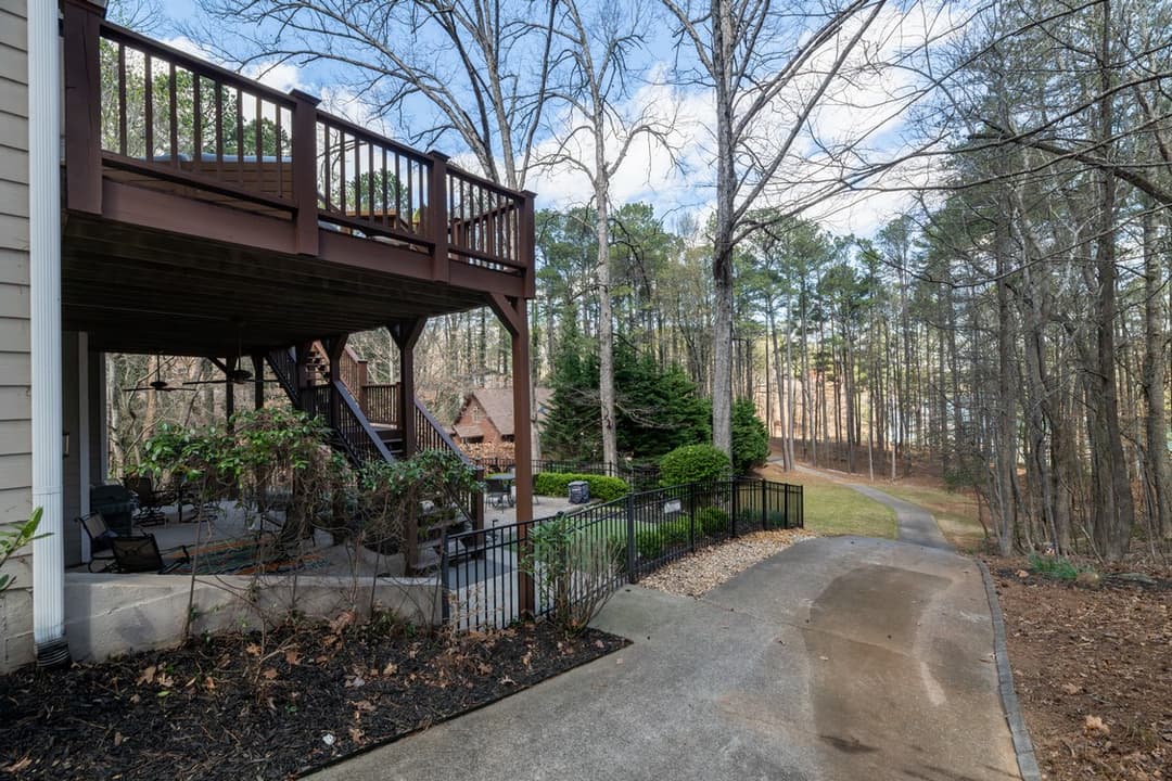Backyard Deck and Patio and Path to Dock 1868 Buford Dam Rd at 1868 buford dam