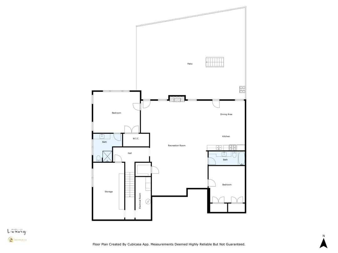 Completely Renovated Home on Lake Lanier floor plan — Terrace Level