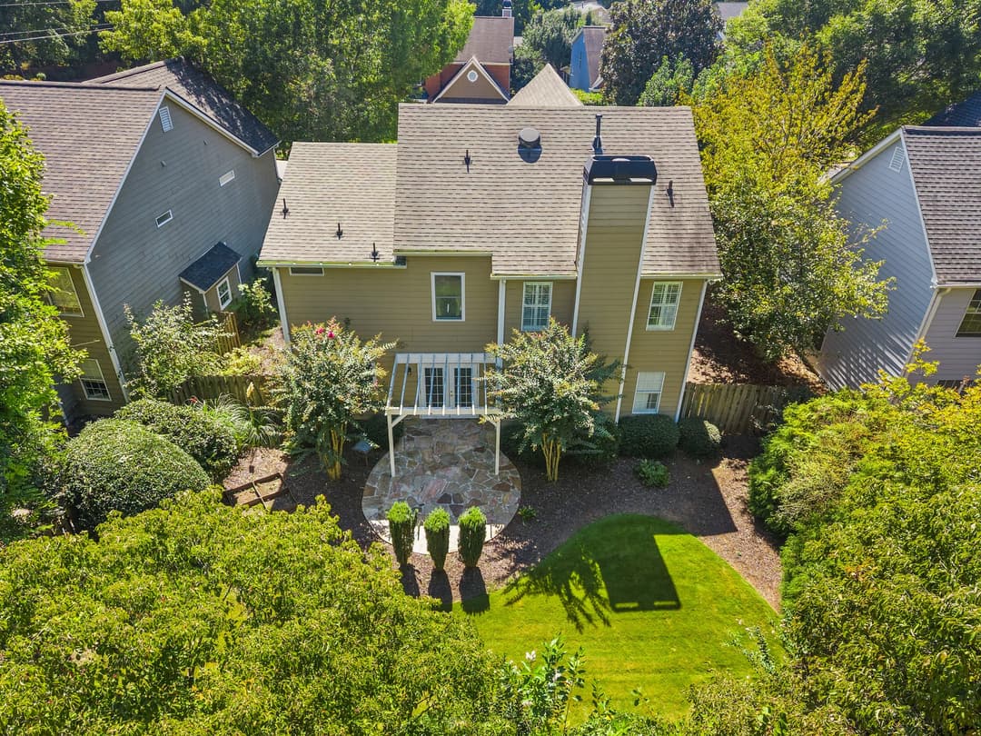 Aerial view 3 of 1010 Bradford Drive, Roswell GA — Crabapple Creek neighborhood
