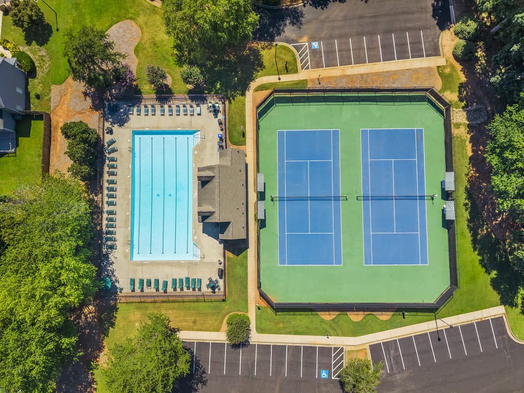 Aerial view 19 of 1010 Bradford Drive, Roswell GA — Crabapple Creek neighborhood
