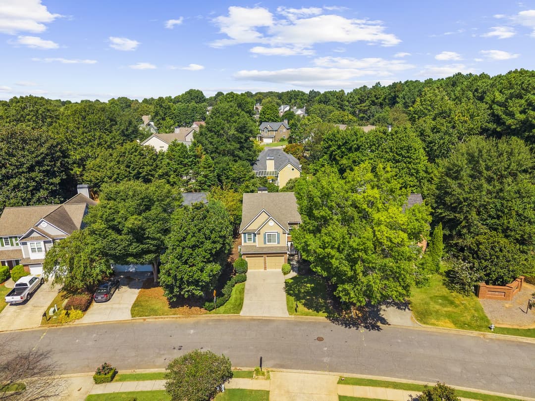 Aerial view 21 of 1010 Bradford Drive, Roswell GA — Crabapple Creek neighborhood