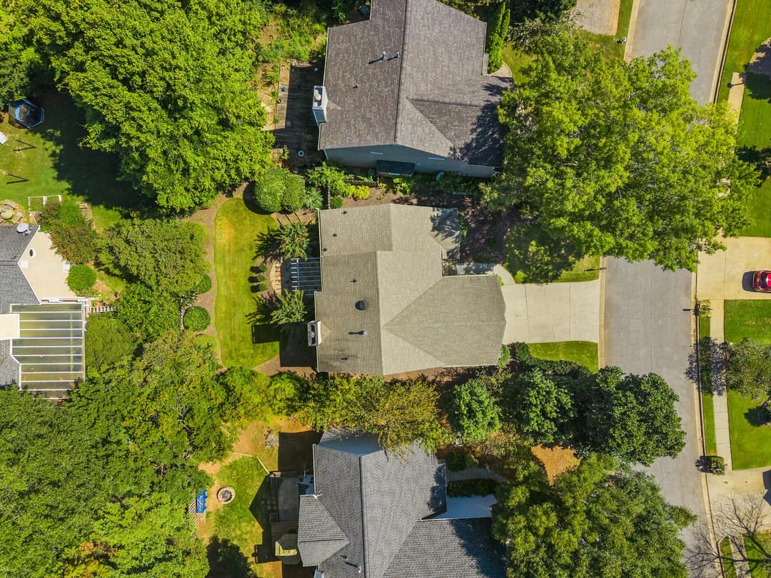 Aerial view 22 of 1010 Bradford Drive, Roswell GA — Crabapple Creek neighborhood
