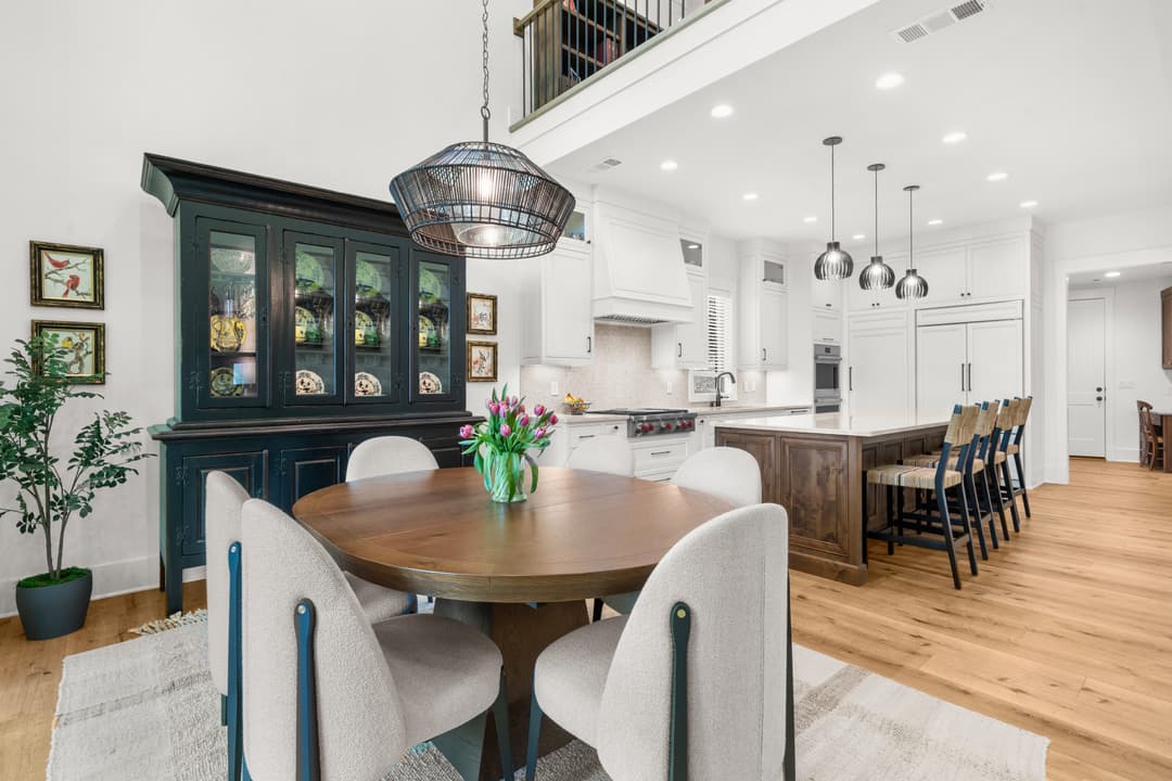 Walk-in hidden pantry with custom shelving — thoughtful luxury functionality