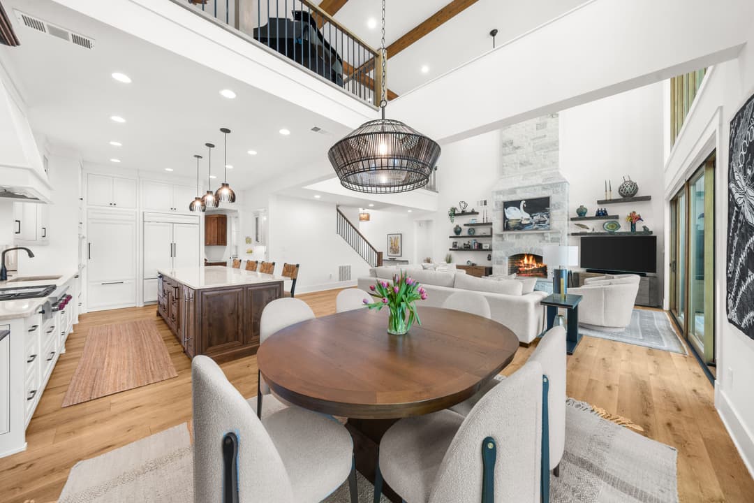 Hidden walk-in pantry interior with floor-to-ceiling shelving