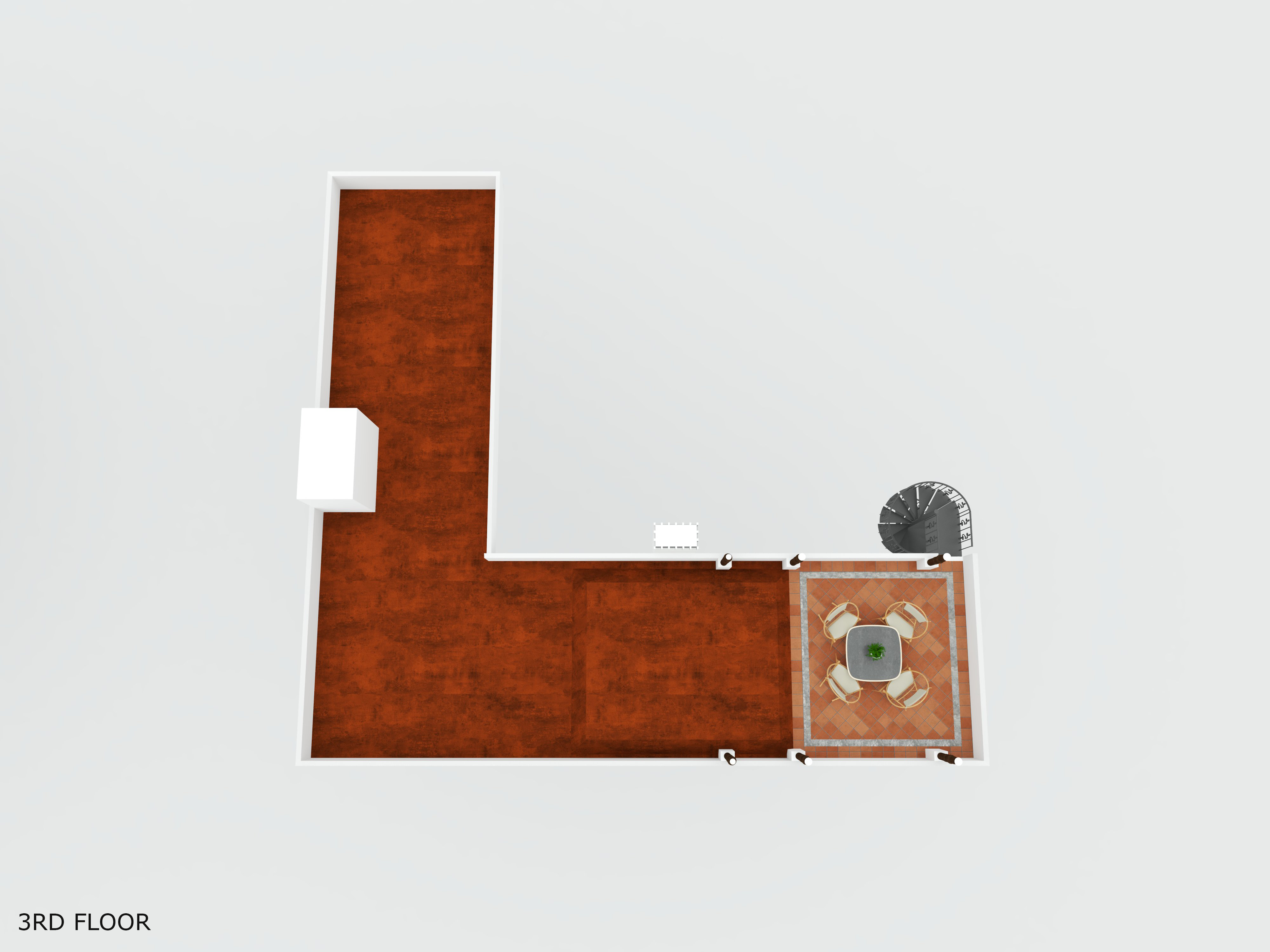Second Floor — 3D