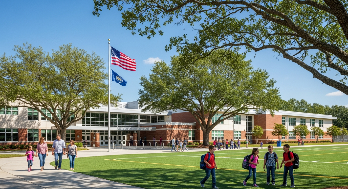 Forsyth County Schools building in Cumming, GA