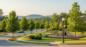 Best Neighborhoods in Cumming GA for Families — tree-lined streets in Forsyth County